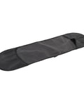 Open view of Thickened-Lining Waterproof Skateboard Bag Backpack With Front Zip Quick Access on white background showing interior