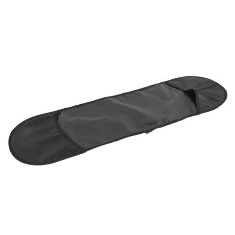 Open view of Thickened-Lining Waterproof Skateboard Bag Backpack With Front Zip Quick Access on white background showing interior