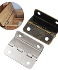 Heavy Duty Vintage Cabinet Hinges Set With Iron Metal Hinges And Screws For Cabinets Dressers Boxes And Suitcases, shown in use