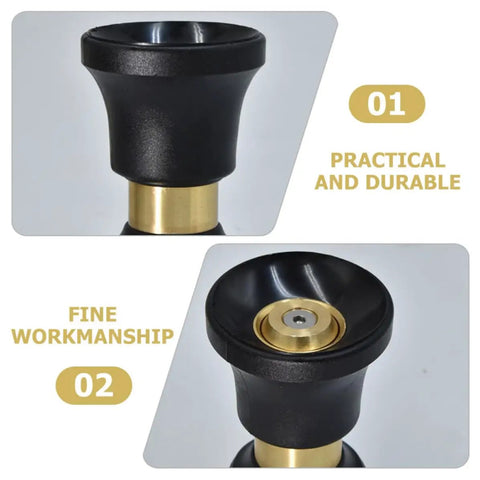 Hella Slick High Performance Water Sprinkler Head with Zinc Alloy Nozzle showing durable black design and fine workmanship.
