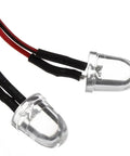 Close-up of LED bulbs from Ultra Bright RC LED Light Strips Kit For 1-10 RC Cars Fits JLB Cheetah 21101 31101 EB1013 J3 Ultimate Racing