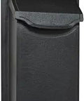 Vertical Wall Mount Mailbox In Black Aluminum Built To Last No Hassle Outdoor Letterbox With Rust Free Powder Coated Finish Brass And Stainless Steel Hardware Easy Wall Install For Home Or Office