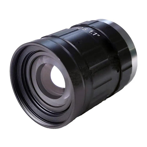 Pro Grade C Mount Machine Vision Lens 12mm F2.8, 1 Inch Sensor, Manual Iris and Focus, Low Distortion, Locking Screws, Compact Industrial Lens