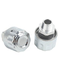 Get these slick Sileduove NPT Threaded Breather Cap Reducers For Your Rig, half-inch size, chrome-plated steel material.