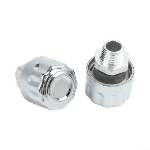 Get these slick Sileduove NPT Threaded Breather Cap Reducers For Your Rig, half-inch size, chrome-plated steel material.