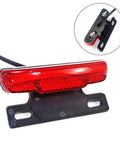 Super Bright E Bike Tail Light With Brake Signal 48V Ultra Thin LED Safety Glow For Night Rides Keeps You Safe And Visible On The Road black 10mm rear light with mounting bracket