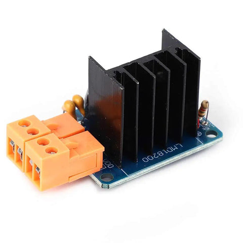 Motion Control Module With Adjustable PWM Speed Regulation, H Bridge DC Motor Driver 3A 75W With Power Indicator For Precise Spin And Direction, DIY Friendly Plug And Play Speed Tuning Of DC Motors, blue PCB with heatsink