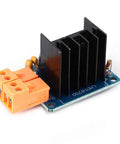 Motor Driver Module With H Bridge For Smooth Speed Control PWM Pulse Width Smoothing Indicator 3A 75W Pro Grade Output Freewheeling And Anti Interference Design Perfect For DIY Projects And Robotic Setups, blue PCB with black heatsink