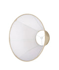 Gold Bell Lamp Shades Set Of 2 For Table Lamps Traditional Linen Spider Shade with gold fabric interior view.