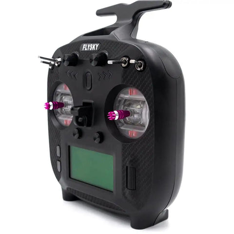 Close-up of Ultra Reliable 2.4 GHz RC Transmitter With 8 To 10 Channels And Built In Dual Antennas for drones and robots