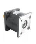 Drop In Ready 180Mm Flange Planetary Reducer Gearbox With 35Mm Input Shaft And Multiple Ratios Built Tough For Heavy Duty Servo Motors To Kick Up Torque And Run Smooth Everyday, side view.