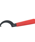 APU13 spanner wrench with red handle, designed for adjusting locknuts in CNC machines and milling tools.