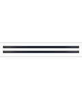 22x4 Modern AC Vent Cover White Aluminum for Ceiling Walls and Floors with Standard Linear Slot Diffuser front view