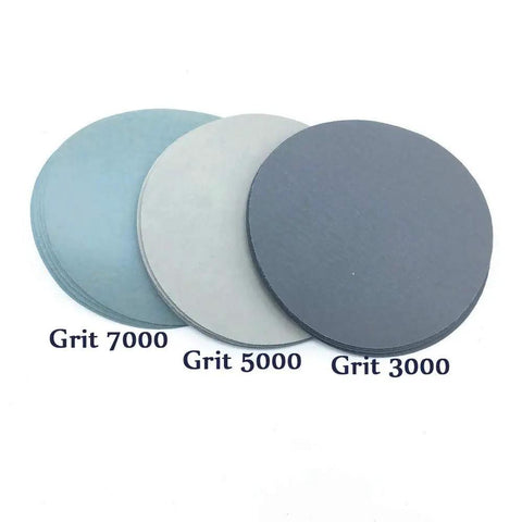 Awesome 5 Inch 125 Mm Round Sanding Discs With Hook Loop Backing For Polishing Metal Wood And Rust Removal On Cars Or Furniture Surfaces, assorted grit options.