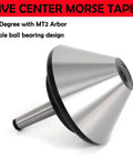Bull Nose Live Center MT2 Morse Taper For Lathe 4.66 Inch Diameter 120mm 75 Degree Bull Nose High Precision Durable