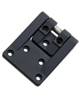 T Shaped Corner Rotating Zinc Alloy Black Distribution Box Hinge For Industrial Chassis Cabinets Heavy Duty Door Hardware