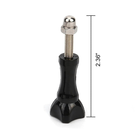 Go-To Long Stainless Cap Thumb Screws Set For GoPro Accessories And Housings, 2.2 Inch Length, 10 Pack, front view
