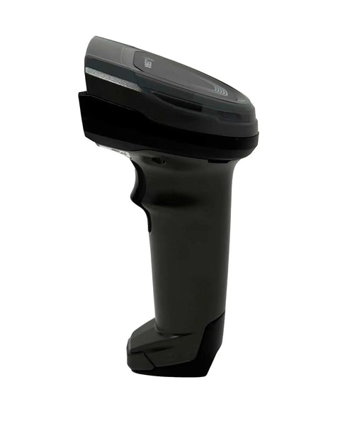 Side view of a renewed Wireless Barcode Scanner For 2D 1D And QR Codes With 330 Foot Range And All Day 2500mAh Battery Bluetooth