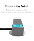 External PC Power Button Switch Cable 2 Meter Long ATX Desktop Computer Case Power On Off Controller For Motherboard And Case No Fuss Power Switch Cable For Convenient PC Power. mechanical key switch, gray plastic, 2m cable, desktop power control