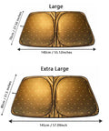 Custom Fit Windshield Sunshade For Byd Han Ev And Seal Models 2020 To 2026, Large and Extra Large sizes displayed.
