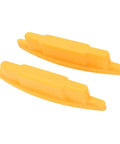 Hilitand Magnetic Stud Finder with Strong Magnet Feature, two yellow plastic tools for stud detection.