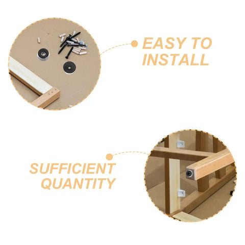30 Pack Non Slip Rubber Feet Replacement Pads for Cutting Boards and Tables shown in easy installation detail