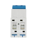 Front view of Compact Miniature Circuit Breaker For Low Voltage DZ47-63 2 Pole 40A 400V DIN Rail Mount Protects Your Electrical System