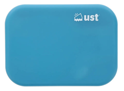 Blue lid of Grab And Go Self Contained Mess Kit With BPA Free Construction And All In One Eating Utensils For Hiking Camping Backpacking