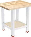 Small Workbench Leg System With Braces And Hardware, Adjustable Feet, No Tabletop Or Shelf Included, powder coated finish