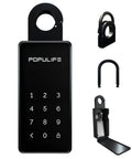 Smart Lock Box For House Keys Outdoor Wall Mount With Bluetooth Keys And Pin Codes, showing keypad and lock components