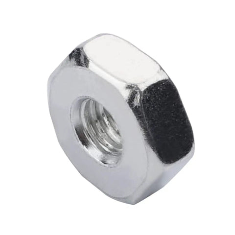 Close-up of metal bar nut from Bar Nut And Sprocket Cover Replacement Kit For Stihl Chainsaws MS170 MS170C MS171 MS180 MS200 MS200T