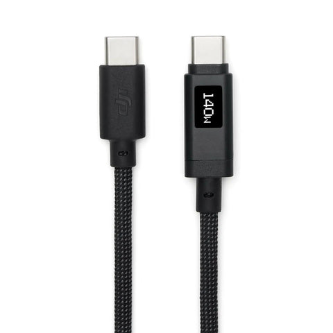 Check Out This Cool DJI Power 7A USB-C Cable With A Built-In OLED Display That Shows Real-Time Voltage And Current For Fast 240W Charging Sessions That Are Totally Legit. Braided 1M cable with USB-C connectors and OLED display.