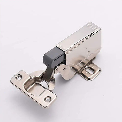 Dead Silent Clip On Damper Crafted From Heavy Duty Nickel Plated Steel For Smooth Cabinet Closing With Inset Zero Protrusion Hinge