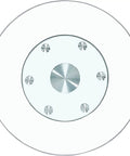 Clear Tempered Glass Rotating Serving Tray Round Turntable For Dining Table 39 Inch Lazy Susan Organizer Easy Spin Glass Centerpiece
