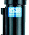 One Half Inch NPT Pro Grade Compressed Air Particulate Filter With 40 Micron Rating, 100 CFM, black metal body, front view