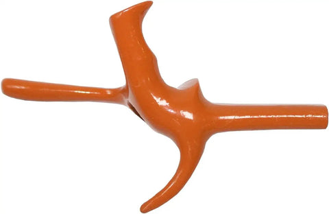 Insulated Pistol Grip Replacement For Foil And Epee With Anatomical Left Hand Design, Visconti Style Aluminum Grip, XS Orange
