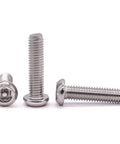 Badass M6 Security Torx Button Head Machine Screws 30 Pack Kit With Included T30 Driver Bit Made From Slick 304 Stainless Steel 18-8, full thread