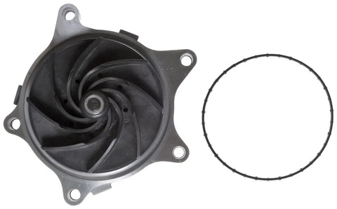 Premium Heavy Duty Engine Water Pump with spiral design and gasket for direct fit performance replacement.
