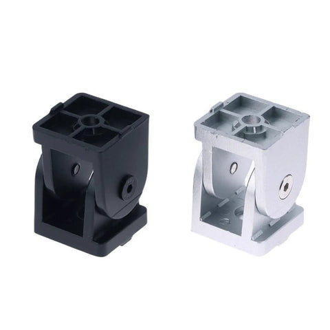 Heavy Duty Aluminum Profile Hinges With Adjustable Angles showing black and silver zinc alloy industrial connectors