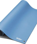 ESD Soldering Mat Blue 600mm By 900mm Pro Grade Large Work Surface With Two 10mm Press Stud Connectors, rolled view