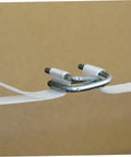 Heavy Duty Metal Strapping Buckle for Belts, Luggage, Backpacks, and Clothing Supplies Replacement Clips with attached white straps