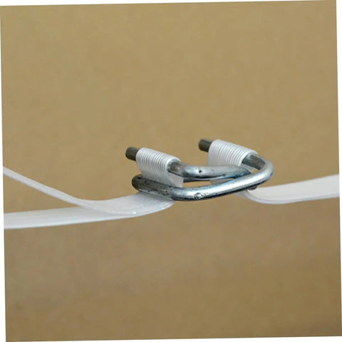 Heavy Duty Metal Strapping Buckle for Belts, Luggage, Backpacks, and Clothing Supplies Replacement Clips with attached white straps