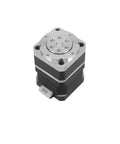 Heavy Duty Mini Harmonic Drive Strain Wave Gear Reducer Delivering Badass Torque And Legendary Precision For Industrial Robot And CNC Machinery Pro Rotary Actuator Motor Kit With 0.7 Nm Output, compact design with mounting holes.