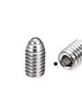Heavy Duty Spring Plunger With Slick Hex Ball and Sure Grip M6 Set Screw Bolt for precise clamping and positioning.