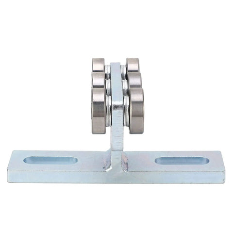 Heavy Duty 6 Wheel Trolley Electric Hoist With Silent Rolling Bearings For Sliding Doors, showing galvanized steel silent grooved bearings.
