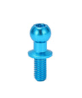 Beefed-Up Aluminum RC Ball Link Track Rod Set For TT01 TT02 Cars, 10 Pieces Ball Screw Ends, Shock Absorber End Caps, Rock-Solid Alloy Build, Blue Finish, Precision Fit For Easy Steering And Lasting Suspension, blue aluminum ball screw end