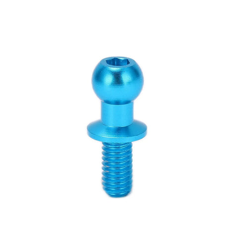 Beefed-Up Aluminum RC Ball Link Track Rod Set For TT01 TT02 Cars, 10 Pieces Ball Screw Ends, Shock Absorber End Caps, Rock-Solid Alloy Build, Blue Finish, Precision Fit For Easy Steering And Lasting Suspension, blue aluminum ball screw end