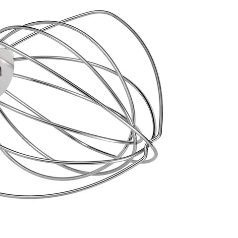 Wire Whip Attachment For KSM150 Artisan Series Stand Mixer Stainless Steel Beater, close-up angle.