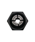 Top view of One Fourth Inch Self Releasing Router Collet Replacement RC025DW 2610906283 Thickened Design showing intricate design details.