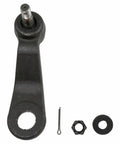 Heavy Duty 4 Groove Spline Pitman Arm For Chevy Silverado 1500 Classic, black steel steering part with installation accessories.